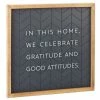 Hallmark Gratitude And Good Attitudes Framed Quote Sign, 12x12