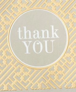 Hallmark Gray And Gold Bulk Blank Thank-You Notes, Pack Of 50 -Department Store Shop Gray and Gold Bulk Blank ThankYou Notes Multipack 3THK2522 05