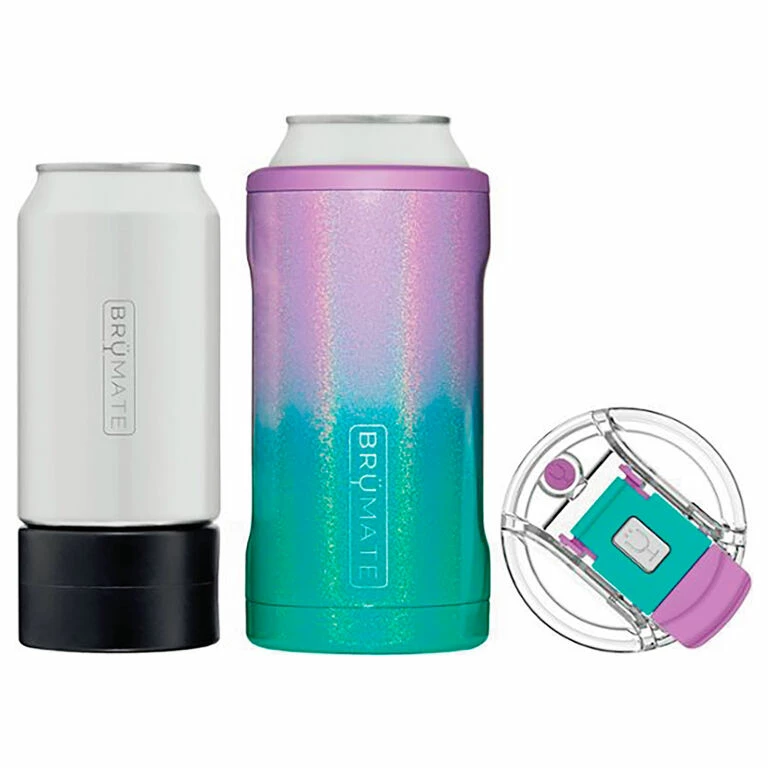 BruMate Glitter Mermaid Stainless Steel 3-in-1 Can Cooler, 12/16 Oz. 1 BruMate Glitter Mermaid Stainless Steel 3-in-1 Can Cooler, 12/16 Oz.