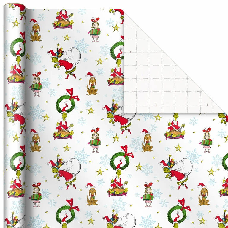 Hallmark Dr. Seuss™ Grinch 3-Pack Christmas Wrapping Paper Assortment, 105 Sq. Ft. 5 Hallmark Dr. Seuss™ Grinch 3-Pack Christmas Wrapping Paper Assortment, 105 Sq. Ft. - Image 5