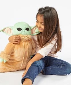 Pillow Pets Disney Star Wars: The Mandalorian Grogu Plush Toy, 16" -Department Store Shop Grogu Pillow Pet from Star Wars The Mandalorian 03201497E 04