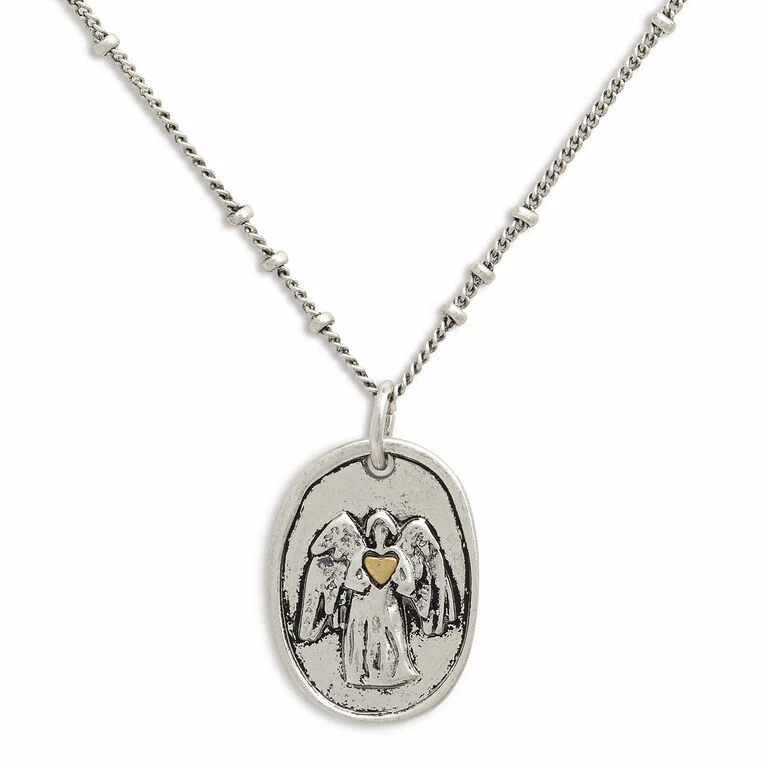 Demdaco Guardian Angel Charm Necklace, 18" 2 Demdaco Guardian Angel Charm Necklace, 18" - Image 2