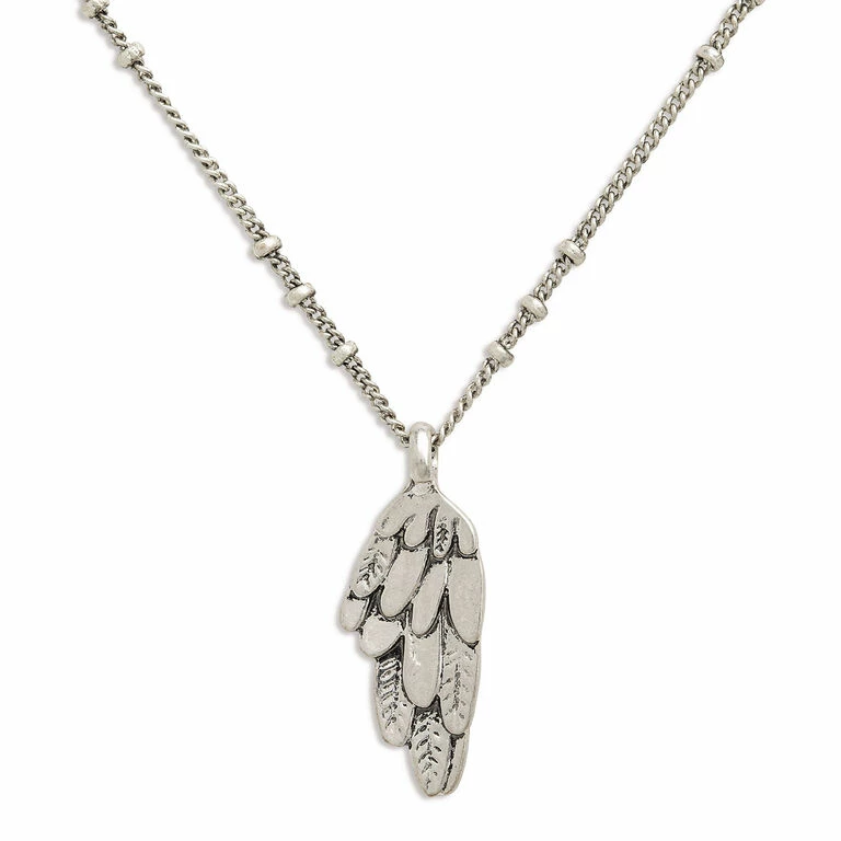 Demdaco Guardian Angel Wing Pendant Necklace, 18" 2 Demdaco Guardian Angel Wing Pendant Necklace, 18" - Image 2