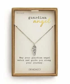 Demdaco Guardian Angel Wing Pendant Necklace, 18" 5 Demdaco Guardian Angel Wing Pendant Necklace, 18" -Department Store Shop Guardian Angel Wing Charm Necklace 1008100026 03