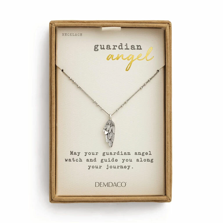 Demdaco Guardian Angel Wing Pendant Necklace, 18" 3 Demdaco Guardian Angel Wing Pendant Necklace, 18" - Image 3
