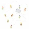 Hallmark Gumdrop Snowman 10-Light Christmas String Lights, 10'