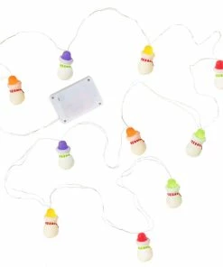 Hallmark Gumdrop Snowman 10-Light Christmas String Lights, 10' -Department Store Shop Gumdrop Snowman Keepsake Christmas Light String 1QSB6279 06