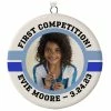 Gymnastics Ceramic Circle Personalized Photo Ornament