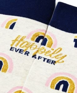 Hallmark Channel Happily Ever After Novelty Crew Socks -Department Store Shop Hallmark Channel 1 Fan Rainbows Novelty Crew Socks 1HKC2243 03