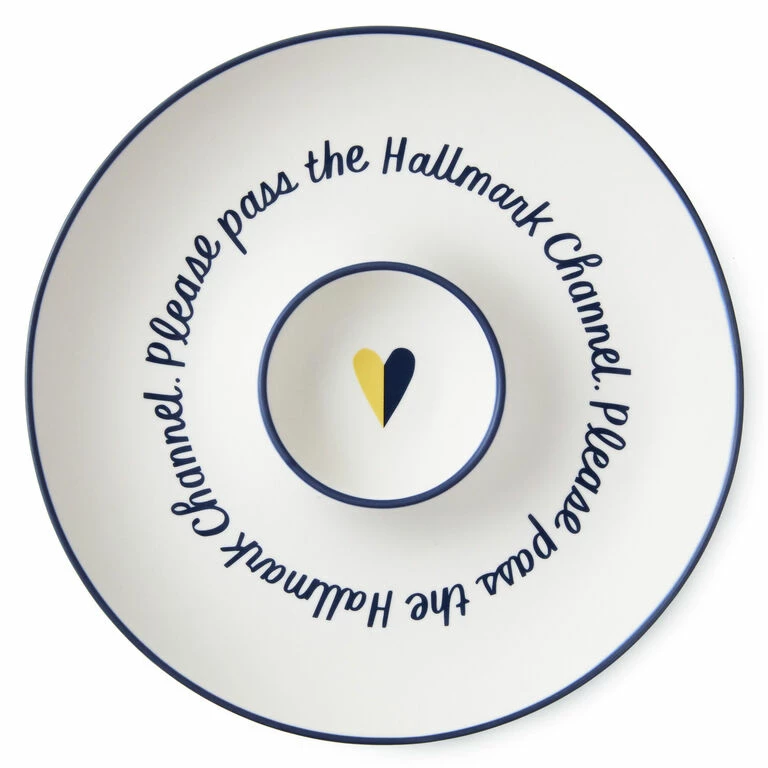 Hallmark Channel Chip And Dip Plate 1 Hallmark Channel Chip And Dip Plate