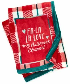 Hallmark Channel Fa-La-La-Love Plaid Blanket, 50x60 -Department Store Shop Hallmark Channel FaLaLaLove Plaid Blanket 1XKT3520 03