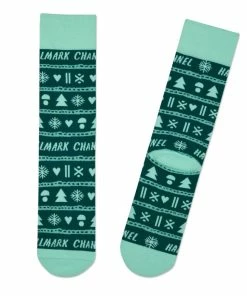 Hallmark Channel Knit Pattern Crew Socks