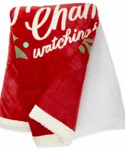 Hallmark Channel Red Oversized Blanket, 60x80 -Department Store Shop Hallmark Channel FamilySized Blanket 1XKT3505 03