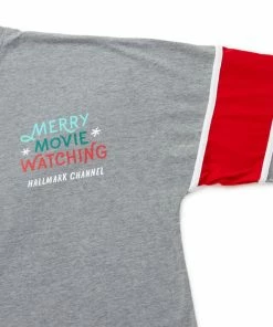 Hallmark Channel Merry Movie Watching Long Sleeve Jersey, X-Large 6 Hallmark Channel Merry Movie Watching Long Sleeve Jersey, X-Large -Department Store Shop Hallmark Channel Movie Watching Long Sleeve Shirt 1XKT3547 03