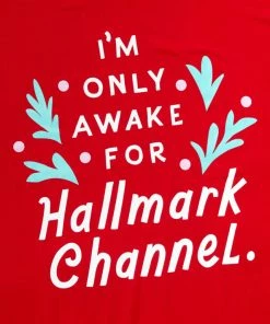 Hallmark Channel Only Awake Oversized Women's Red Sleep Shirt, Small/Medium 5 Hallmark Channel Only Awake Oversized Women's Red Sleep Shirt, Small/Medium -Department Store Shop Hallmark Channel Only Awake Sleep Shirt 1XKT3531 02
