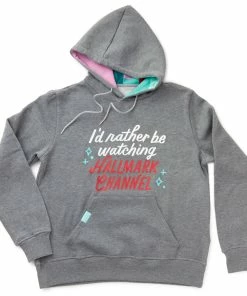 Hallmark Channel Rather Be Watching Sweatshirt Hoodie, X-Large