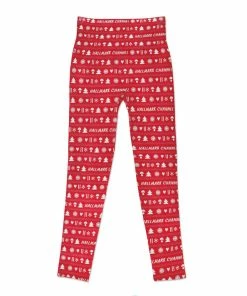 Hallmark Channel Knit Pattern Fleece-Lined Leggings, Small/Medium