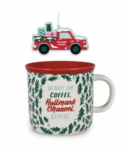Hallmark Channel Red Truck Ornament And Mug, Set Of 2