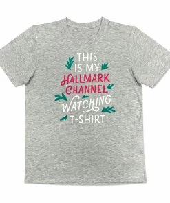 Hallmark Channel Watching Gray Unisex T-Shirt, X-Large