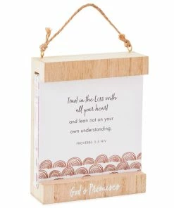 Hallmark God's Promises Changeable Hanging Quote Sign, 4x5