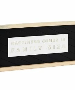 Hallmark Family Size Happiness Framed Quote Sign, 14x7
