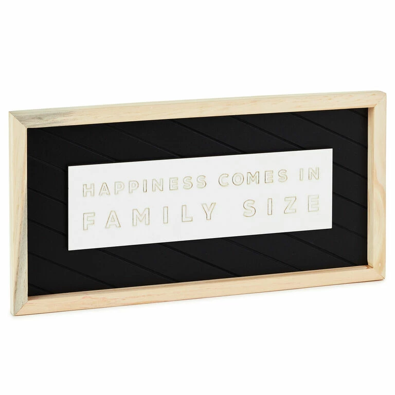 Hallmark Family Size Happiness Framed Quote Sign, 14x7 1 Hallmark Family Size Happiness Framed Quote Sign, 14x7