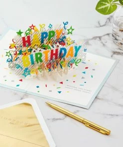 Hallmark Happy Birthday Cake 3D Pop-Up Birthday Card -Department Store Shop Happy Birthday Cake 3D PopUp Birthday Card 1299LAD8650 06