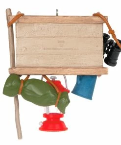 Hallmark Happy Camper Ornament -Department Store Shop Happy Camper Sign and Gear Keepsake Ornament 1899QGO2917 06