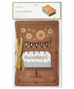 Hallmark Happy Wishes Birthday Card Keeper -Department Store Shop Happy Wishes Cake and Candles Birthday Card Keeper 1CKP1709 03