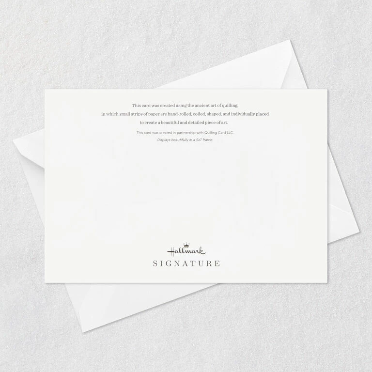 Hallmark Floral Happy Quilled Paper Handmade Birthday Card 7 Hallmark Floral Happy Quilled Paper Handmade Birthday Card - Image 7