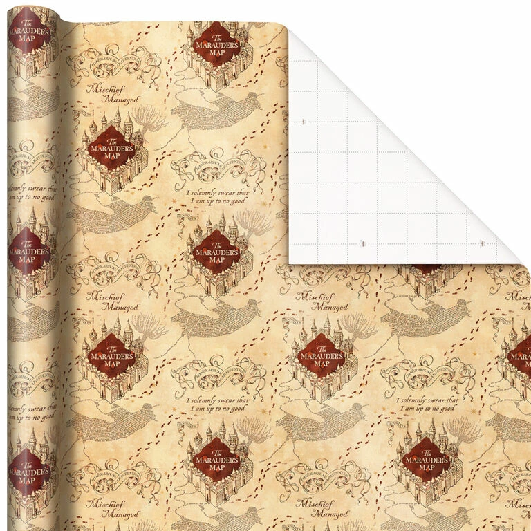 Hallmark Harry Potter™ 3-Pack Assorted Wrapping Paper, 60 Sq. Ft. Total 5 Hallmark Harry Potter™ 3-Pack Assorted Wrapping Paper, 60 Sq. Ft. Total - Image 5