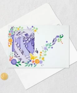 Hallmark You Are Loved 3D Pop-Up Musical Mother's Day Card With Light -Department Store Shop Heart Flowers Music Light 3D PopUp Mothers Day Card 1099MEJ8026 05