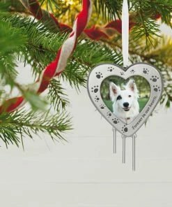 Hallmark Forever In Our Hearts Metal Photo Frame Pet Memorial Ornament -Department Store Shop HeartShaped Pet Picture Frame Keepsake Ornament 1999QHX3087 02