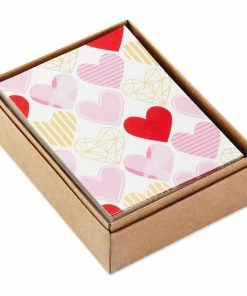 Hallmark Hearts Aplenty Assorted Blank Note Cards, Box Of 24