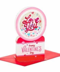 Hallmark All My Love Snow Globe Musical 3D Pop-Up Valentine's Day Card With Motion