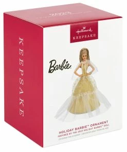 Hallmark 2023 Latina Holiday Barbie™ Ornament -Department Store Shop Hispanic Holiday Barbie Doll Keepsake Ornament 2199QXR8219 04