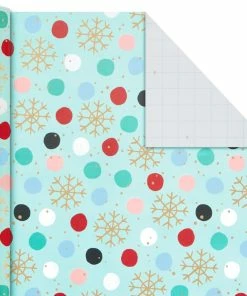 Hallmark Holiday Mix 4-Pack Christmas Wrapping Paper Assortment, 120 Sq. Ft. -Department Store Shop Holiday Mix Assorted Christmas Wrapping Paper 5JXW1042 05