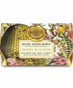 Michel Design Works Honey & Clover Scented Bath Soap Bar, 8.7 Oz.