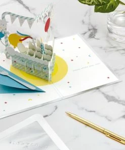 Hallmark Hooray Cake And Balloons 3D Pop-Up Birthday Card -Department Store Shop Hooray Cake and Balloons 3D PopUp Birthday Card 1299LAD2738 06
