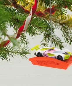 Hallmark Hot Wheels™ Mach Speeder™ Ornament With Light -Department Store Shop Hot Wheels Mac Speeder Keepsake Ornament 1999QXI7389 02