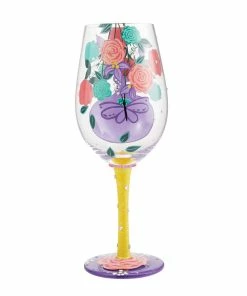 Lolita I (Heart) Mom Handpainted Wine Glass, 15 Oz. -Department Store Shop I Heart Mom Handpainted Wine Glass 6012485 02