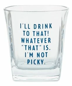 Hallmark I'll Drink To That Lowball Glass, 15 Oz.