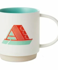 Hallmark Initial Monogram 16 Oz. Mug, A