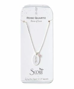 Rose Quartz Intention Charm Necklace