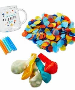 Hallmark It's Time To Celebrate You Glass Mug Party Kit