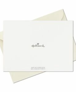 Hallmark Bulk Ivory And Gold Blank Wedding Thank-You Notes, Box Of 100 -Department Store Shop Ivory and Gold Blank Wedding ThankYou Notes Bulk Pack 5STZ1065 06