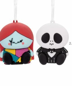 Better Together Disney Tim Burton's The Nightmare Before Christmas Jack And Sally Magnetic Hallmark Ornaments, Set Of 2 -Department Store Shop Jack Skellington and Sally Christmas Ornaments 3HCM2400 03