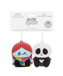 Better Together Disney Tim Burton's The Nightmare Before Christmas Jack And Sally Magnetic Hallmark Ornaments, Set Of 2 -Department Store Shop Jack Skellington and Sally Christmas Ornaments 3HCM2400 04