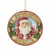 Enesco Jim Shore Dated 2023 Jolly Santa Ornament
