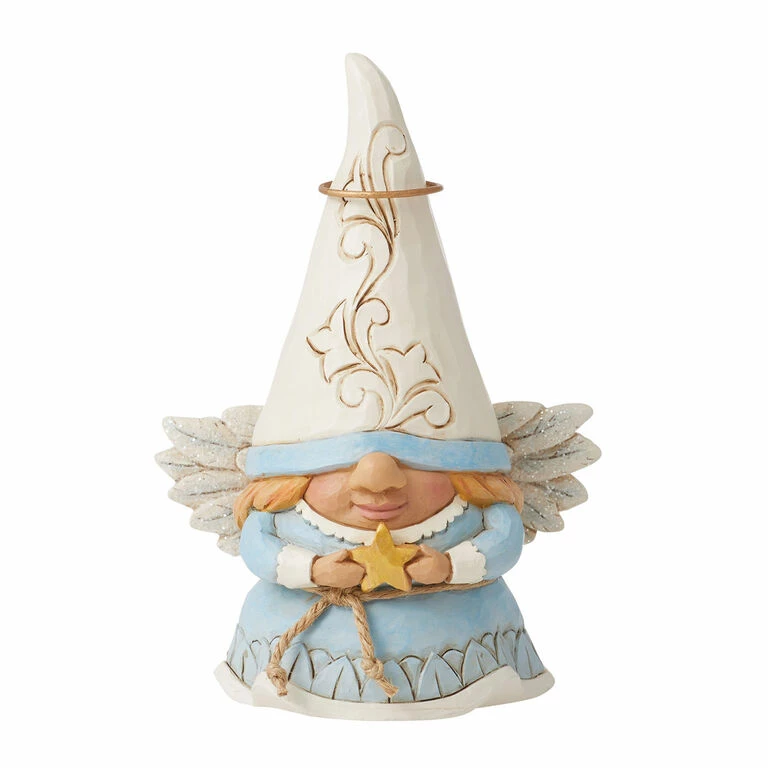 Enesco Jim Shore Angel Gnome Figurine, 5" 1 Enesco Jim Shore Angel Gnome Figurine, 5"